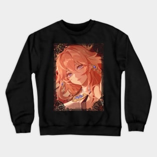 Yae Miko & Sakura Leaves Crewneck Sweatshirt